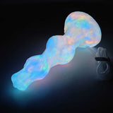 Ejaculating Dog Dildo - Realistic Silicone Knot Toy with Nightlight Effect