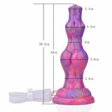 Ejaculating Dog Dildo - Realistic Silicone Knot Toy with Nightlight Effect