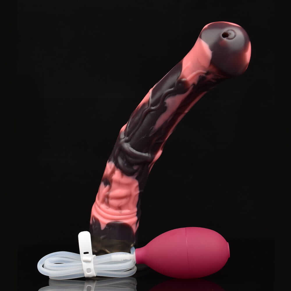 Midnight Stallion's Eruption – Unleash Your Darkest Desires-Horse Ejaculating Dildo