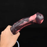 Midnight Stallion's Eruption – Unleash Your Darkest Desires-Horse Ejaculating Dildo