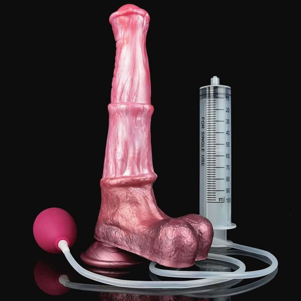 Golden Centaur – Ejakulierender Hengst-Pferdedildo in Roségold