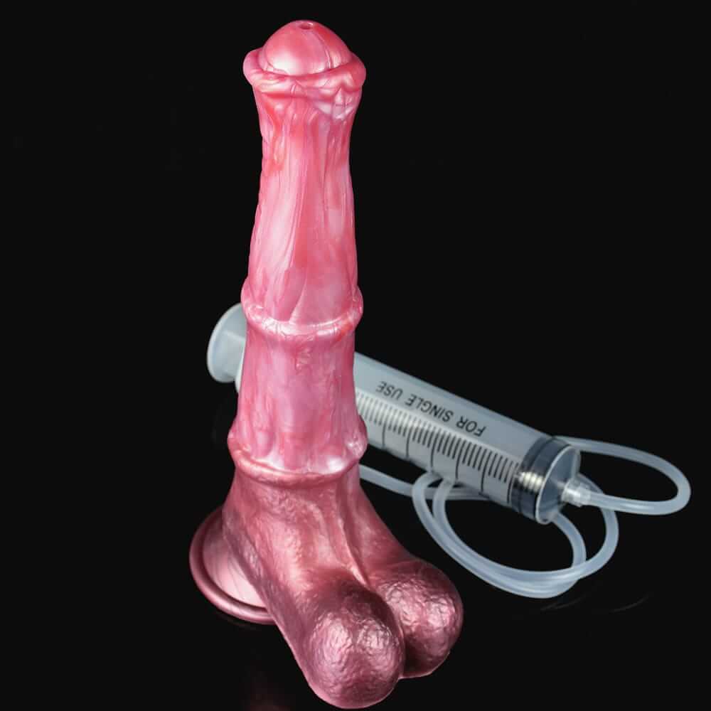 Golden Centaur – Ejakulierender Hengst-Pferdedildo in Roségold