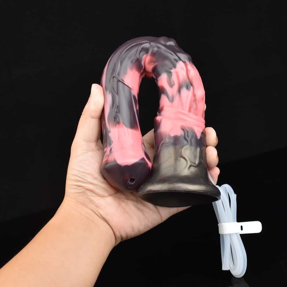 Midnight Stallion's Eruption – Unleash Your Darkest Desires-Horse Ejaculating Dildo