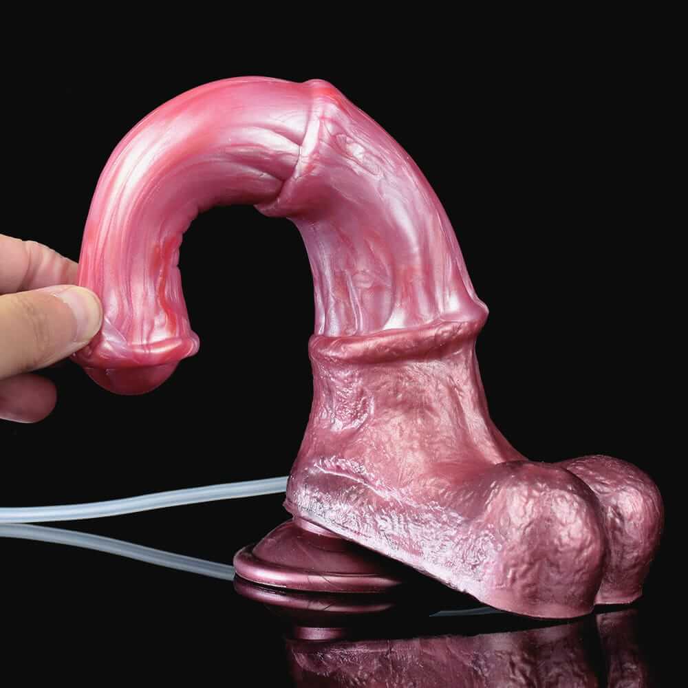 Golden Centaur – Ejakulierender Hengst-Pferdedildo in Roségold