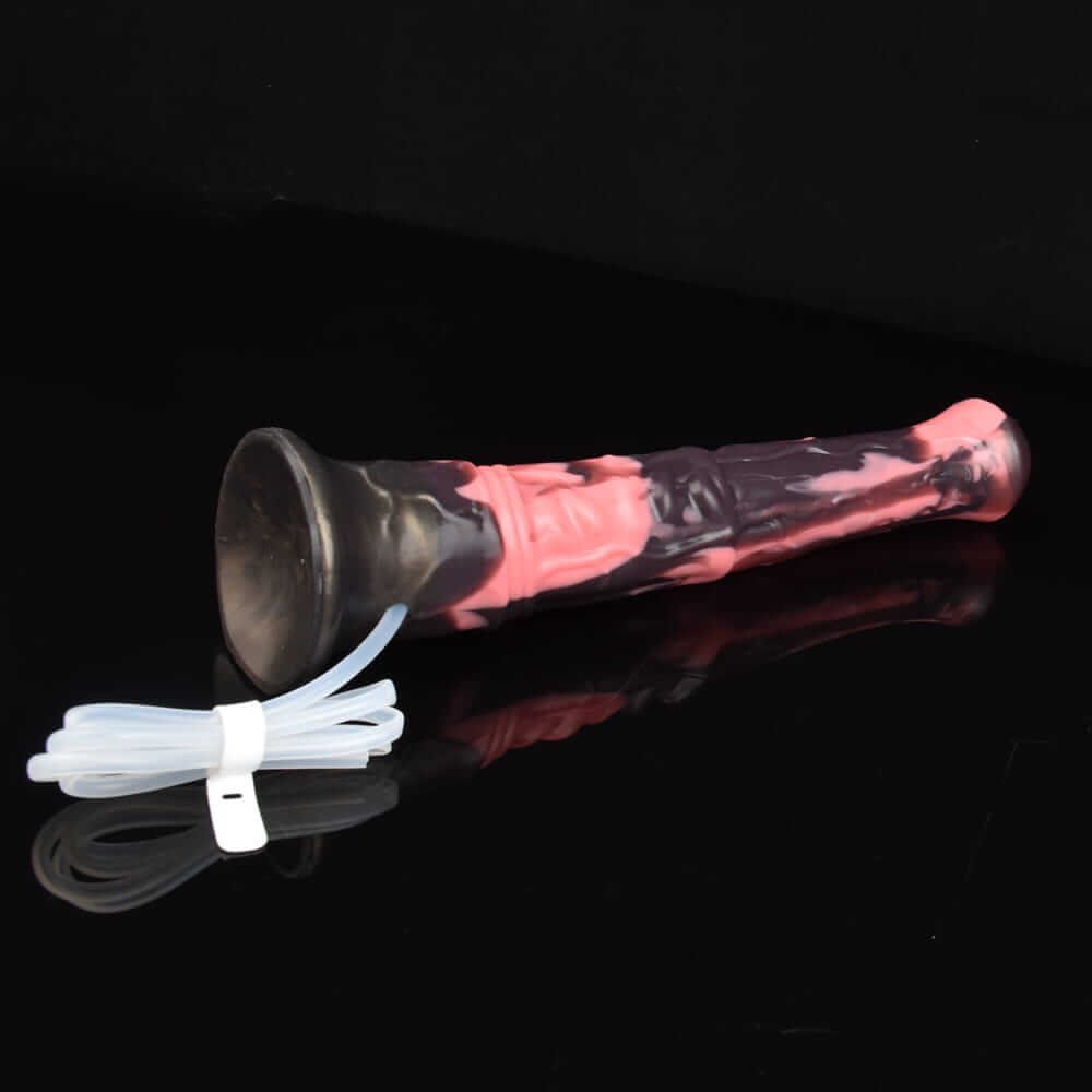 Midnight Stallion's Eruption – Unleash Your Darkest Desires-Horse Ejaculating Dildo