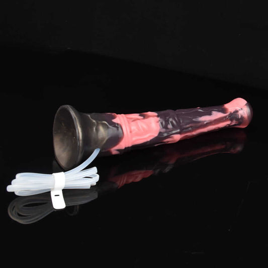 Midnight Stallion's Eruption – Unleash Your Darkest Desires-Horse Ejaculating Dildo