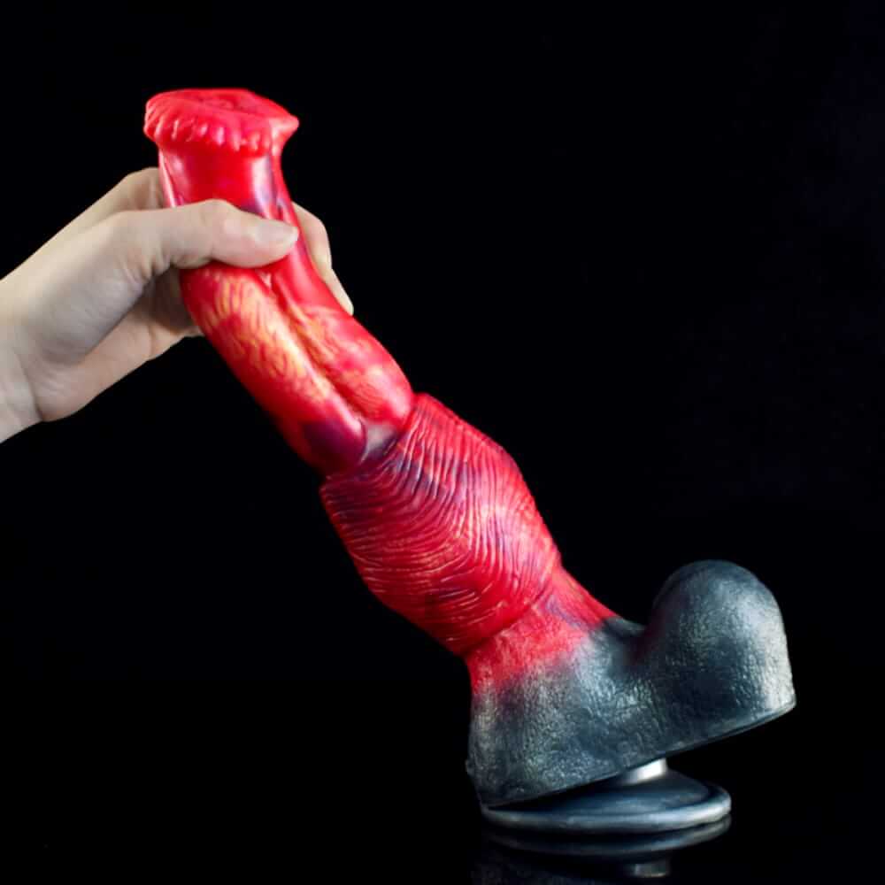 Inferno Stallion Dildo - 9.8" Realistic Horse Dildo with Knots & Suction Cup