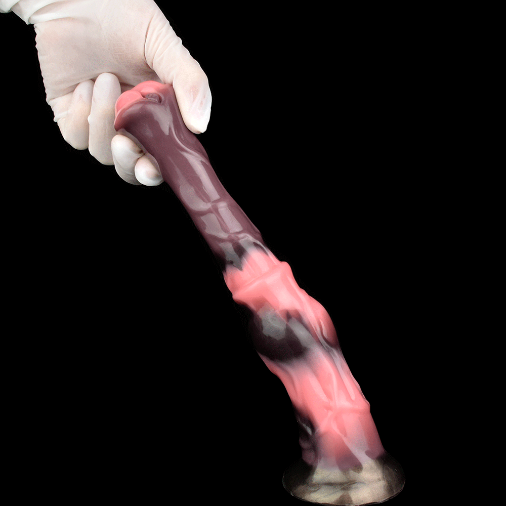 Obsidian Serpent – Embrace the Primal Night-Horse Cock Dildo