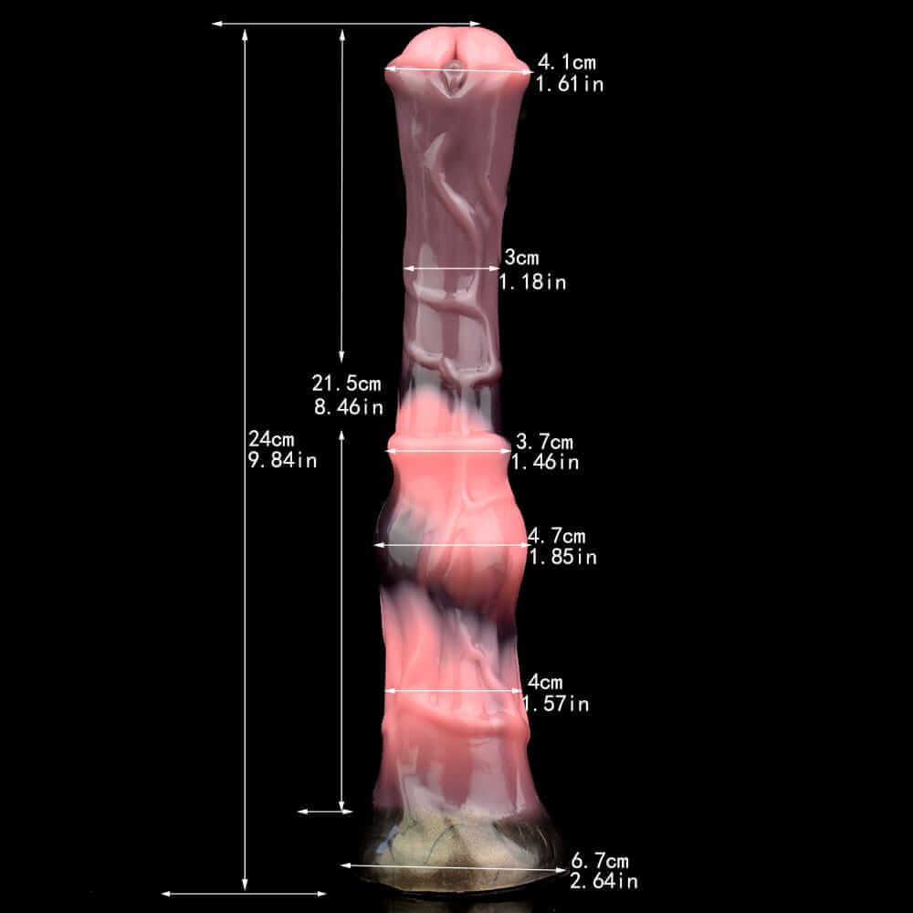 Obsidian Serpent – Embrace the Primal Night-Horse Cock Dildo