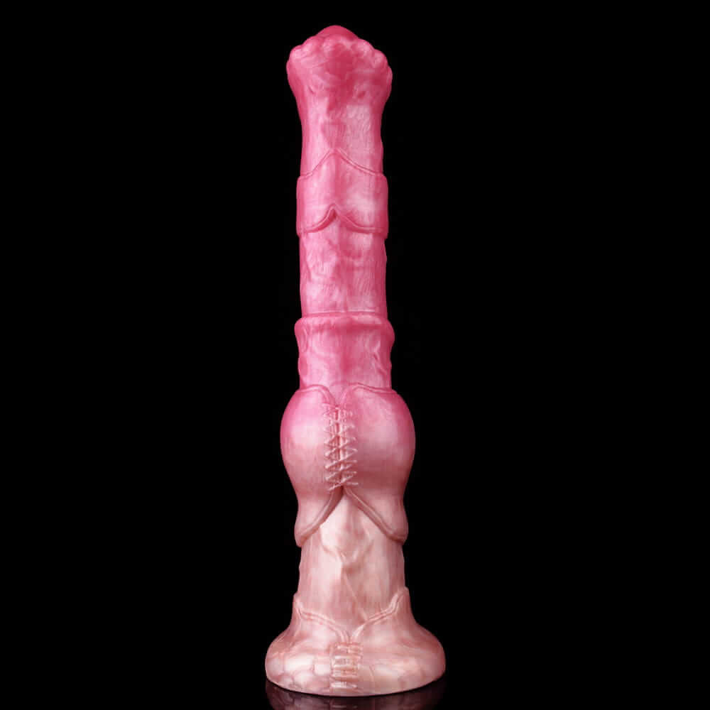 Rose Gold Stallion Dildo - 12" Realistic Horse Cock with Veins & Flared Head