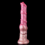 Rose Gold Stallion Dildo - 12" Realistic Horse Cock with Veins & Flared Head