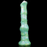Obsidian Stallion – Jade-Green Knotted Horse Dildo
