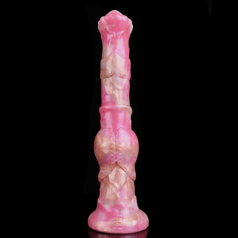 Sunset Stallion Dildo - Realistic Horse Cock Fantasy with Rose Gold & Bronze Ombre