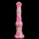 Sunset Stallion Dildo - Realistic Horse Cock Fantasy with Rose Gold & Bronze Ombre