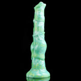 Obsidian Stallion – Jade-Green Knotted Horse Dildo