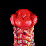 Inferno Horse Dildo - 9.3" Fiery Red & Black Fantasy Stallion with Suction Cup Base
