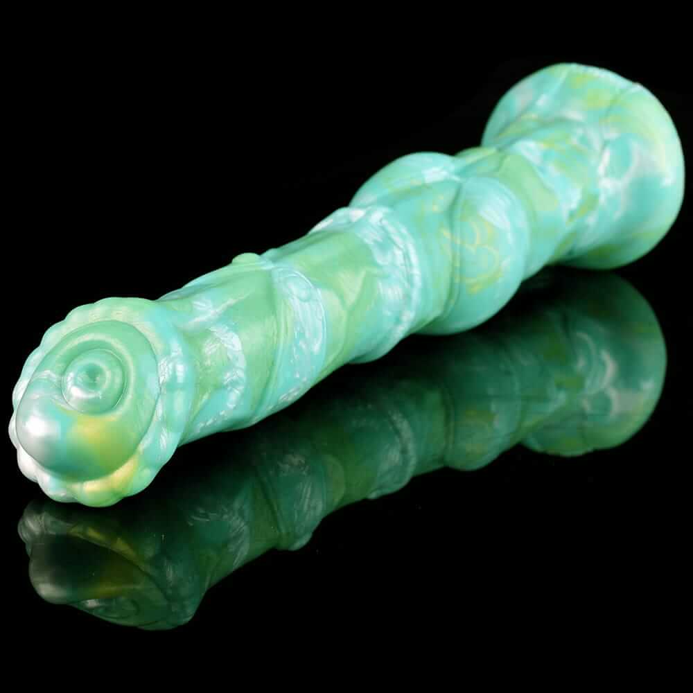 Obsidian Stallion – Jade-Green Knotted Horse Dildo