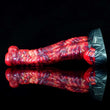 Inferno Horse Dildo - 9.3" Fiery Red & Black Fantasy Stallion with Suction Cup Base