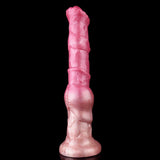 Rose Gold Stallion Dildo - 12" Realistic Horse Cock with Veins & Flared Head