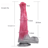 Volcanic Stallion – Zweifarbiger Fantasy-Pferdedildo mit Saugnapf