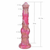 Sunset Stallion Dildo - Realistic Horse Cock Fantasy with Rose Gold & Bronze Ombre