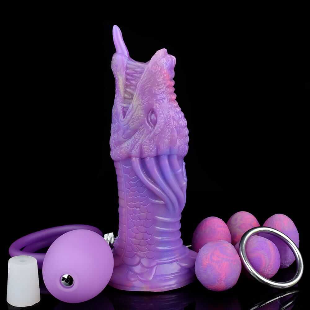 Mythic Dragon Ovipositor – Im Dunkeln leuchtender Fantasy-Eierablage-Dildo