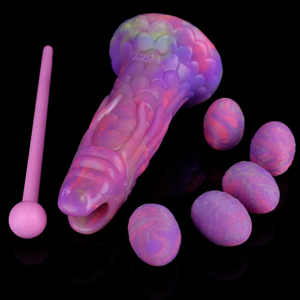 Celestial Dragon Ovipositor Toy – Fantasy Egg-Laying Pleasure Wand with Glow-in-the-Dark Features