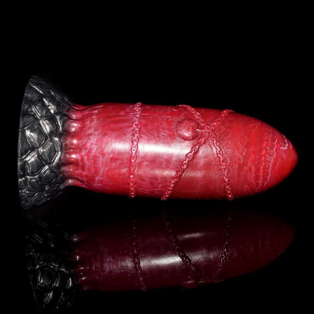 Crimson Shell Anal Plug - 8.8" Realistic Bullet Anal Plug