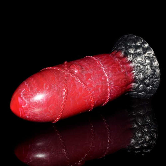 Crimson Shell Anal Plug - 8.8" Realistic Bullet Anal Plug