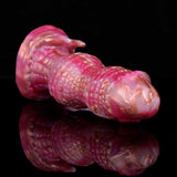 Vibrierender Drachenknoten-Dildo – Roségoldenes Biest mit Fernbedienung