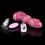 Vibrierender Drachenknoten-Dildo – Roségoldenes Biest mit Fernbedienung