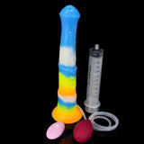Rainbow Stallion Dildo - Vibrating & Ejaculating Horse Cock with Glow-in-the-Dark Feature