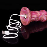 Thundering Equine Dildo – Rose Gold Beast Edition-Wearable and Vibrable Horse Dildo