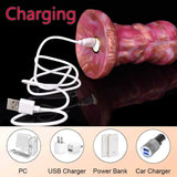Thundering Equine Dildo – Rose Gold Beast Edition-Wearable and Vibrable Horse Dildo